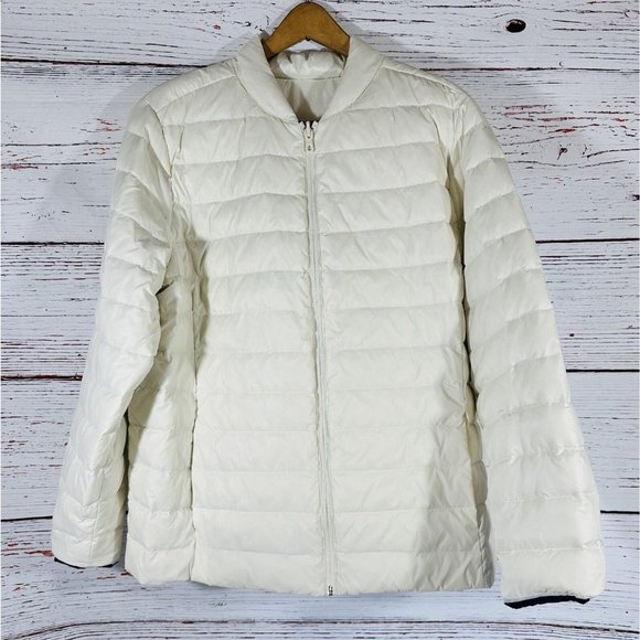 Lands End Reversible Down Packable Puffer Jacket Size 1X (16W - 18W) Warm Pocket - Picture 2 of 10